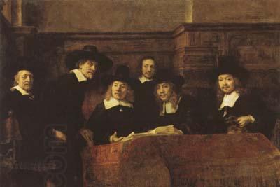 REMBRANDT Harmenszoon van Rijn The Syndics of the Amsterdam Clothmakers'Guild (mk08) China oil painting art